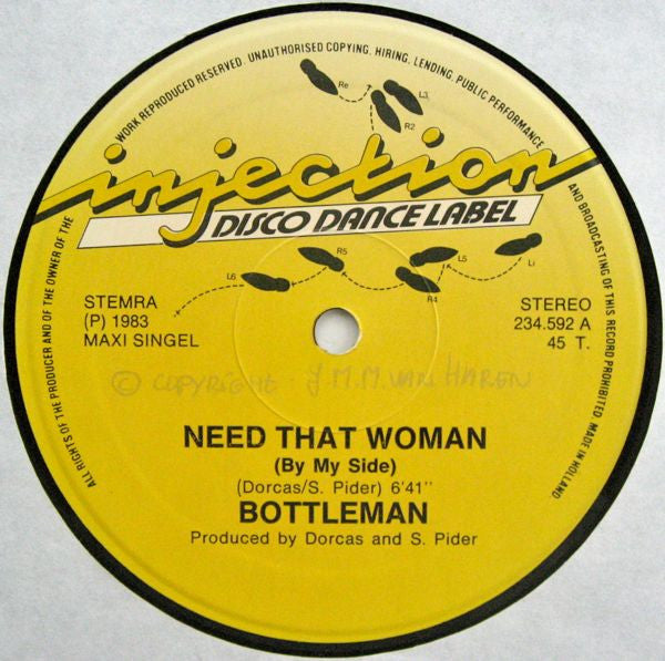 Bottleman : Need That Woman (By My Side) (12", Maxi)