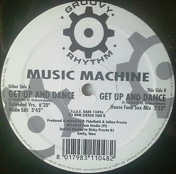 Music Machine : Get Up And Dance (12")