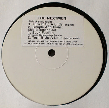 The Nextmen : Turn It Up A Little (12", W/Lbl, Sti)