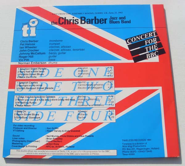 The Chris Barber Jazz And Blues Band : Concert For The BBC (2xLP, Album)