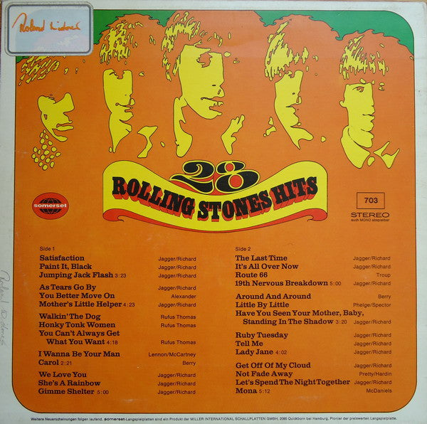 John Hamilton Band : 28 Rolling Stones Hits (LP)