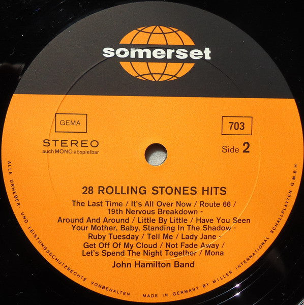John Hamilton Band : 28 Rolling Stones Hits (LP)