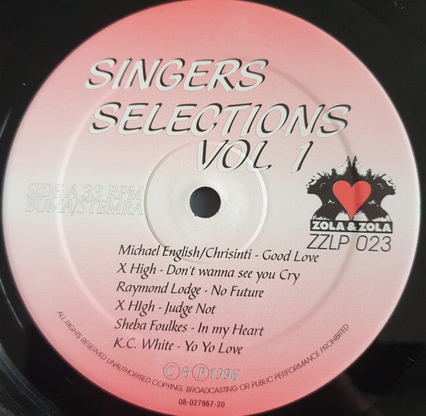 Various : Singers Selection - Volume 1 (LP, Comp)