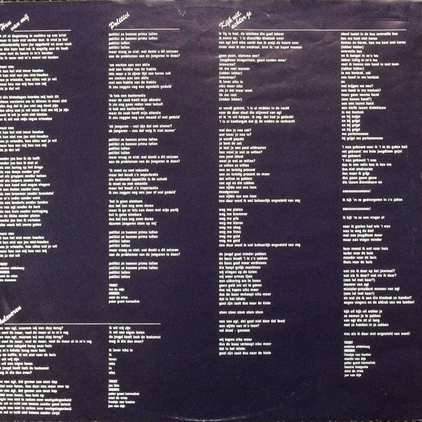 Werk In Uitvoering : Overlast (LP, Album)