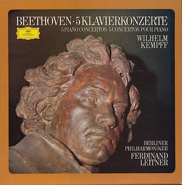 Ludwig van Beethoven - Wilhelm Kempff - Berliner Philharmoniker, Ferdinand Leitner : 5 Klavierkonzerte (4xLP, Comp + Box)