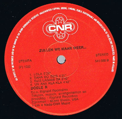 Doble R : Zullen We Maar Weer... (LP, Album)