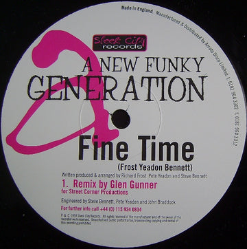 A New Funky Generation : Fine Time (12")