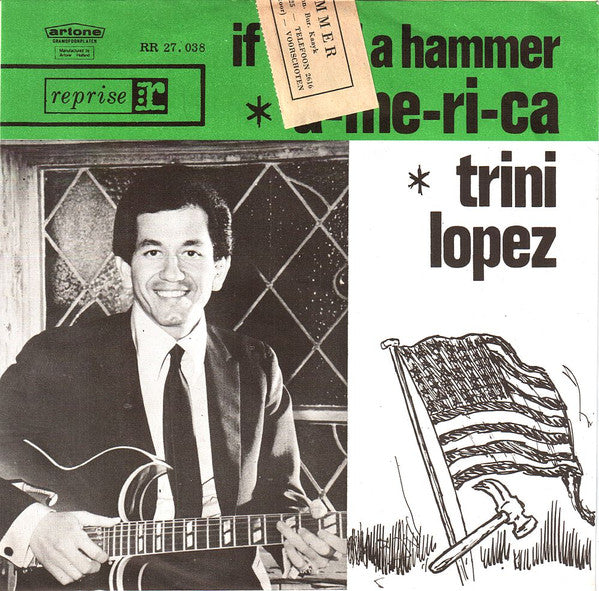 Trini Lopez : A-me-ri-ca  (7", Single, Gre)