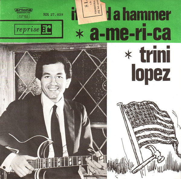 Trini Lopez : A-me-ri-ca  (7", Single, Gre)