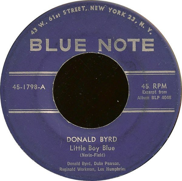 Donald Byrd : Little Boy Blue (7")