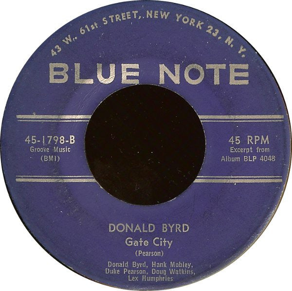 Donald Byrd : Little Boy Blue (7")