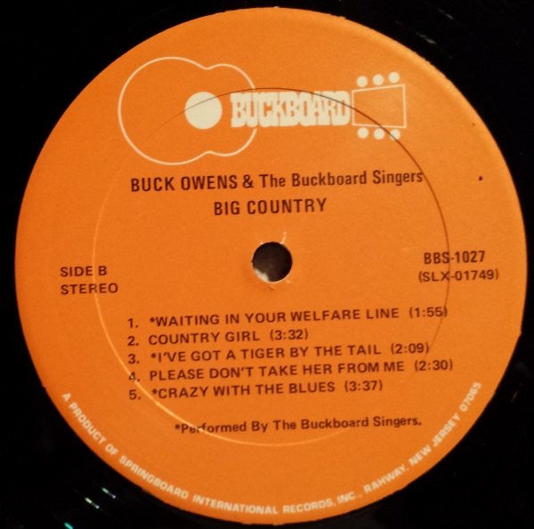 Buck Owens : Big Country (LP, Comp)