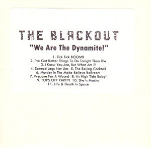 The Blackout : We Are The Dynamite! (CDr, Album, Promo)