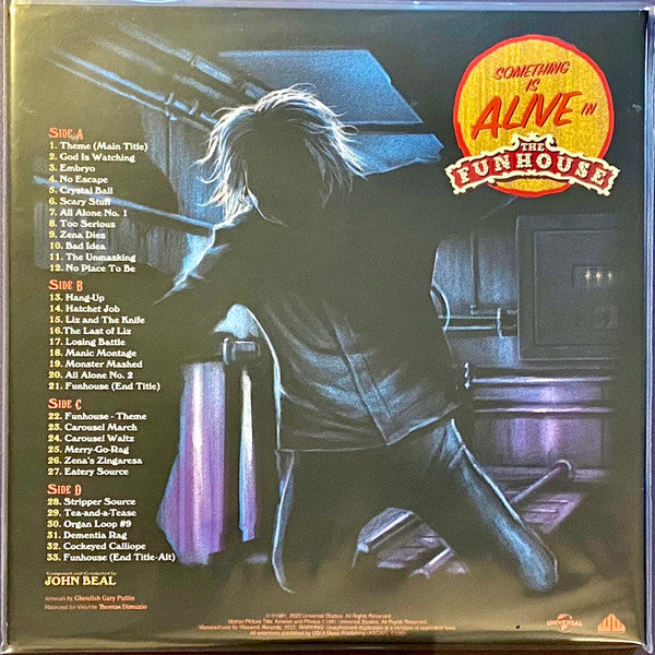 John Beal (3) : The Funhouse (Original Motion Picture Soundtrack Music) (LP, Album, RE, Yel)