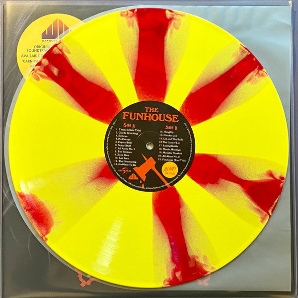 John Beal (3) : The Funhouse (Original Motion Picture Soundtrack Music) (LP, Album, RE, Yel)