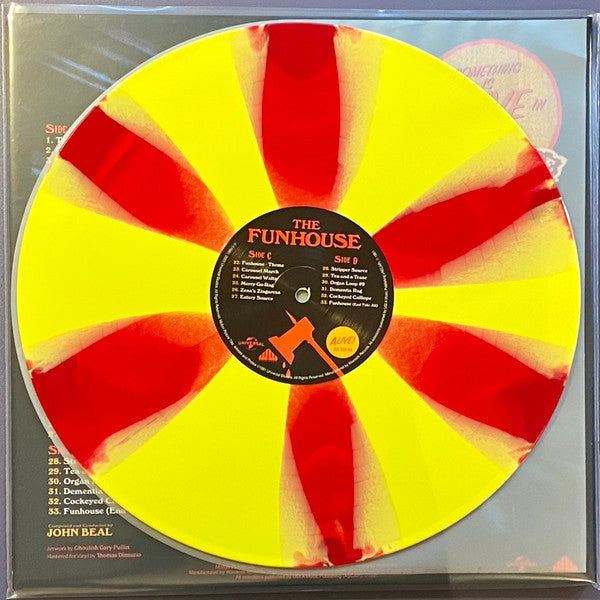 John Beal (3) : The Funhouse (Original Motion Picture Soundtrack Music) (LP, Album, RE, Yel)