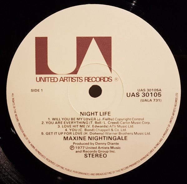 Maxine Nightingale : Night Life (LP, Album)