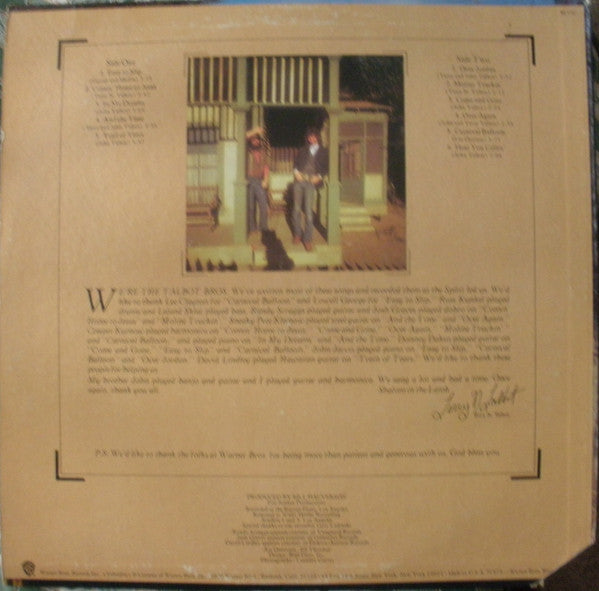 The Talbot Bros. : The Talbot Bros. (LP, Album)