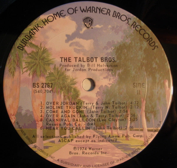 The Talbot Bros. : The Talbot Bros. (LP, Album)