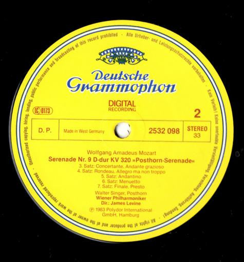 Wolfgang Amadeus Mozart, Wiener Philharmoniker · James Levine (2) : Eine Kleine Nachtmusik · Posthorn-Serenade (LP, Album)