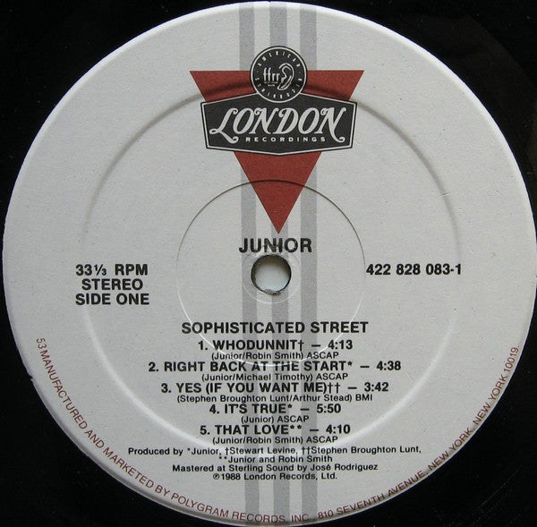 Junior (2) : Sophisticated Street (LP, Album)