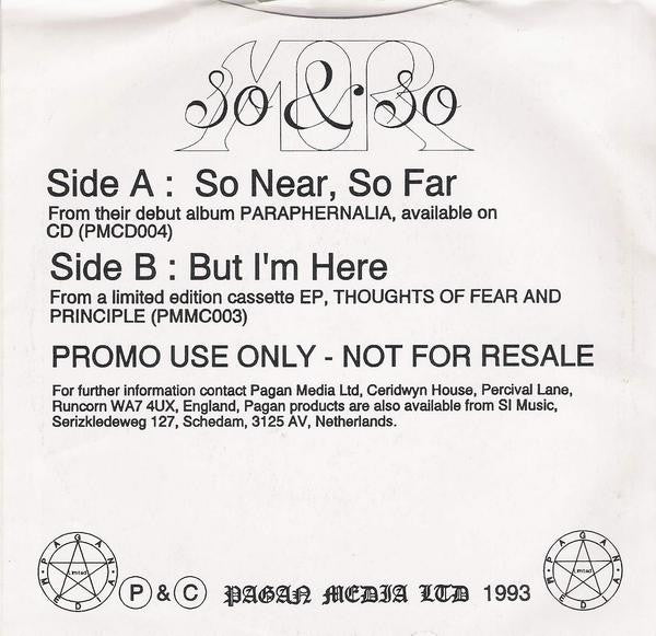Mr.So & So : So Near, So Far (Flexi, 7", Promo, Dou)