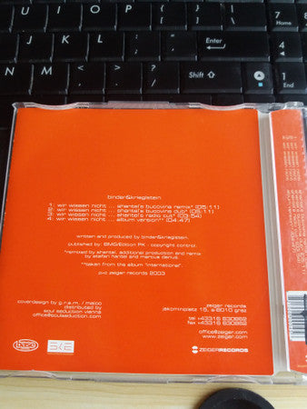 Binder & Krieglstein : Wir Wissen Nicht ... (CD, Maxi)