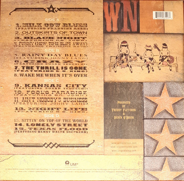 Willie Nelson : Milk Cow Blues (2xLP, Album, RE, 180)