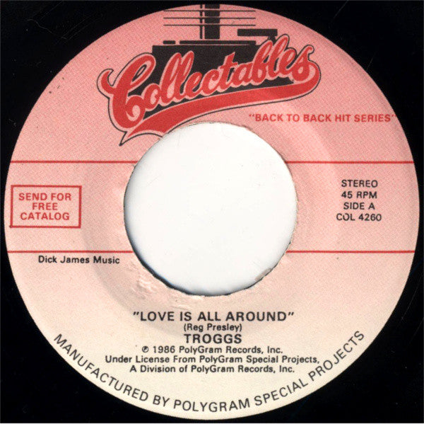 The Troggs / The Silkie : Love Is All Around / You've Got To Hide Your Love Away (7", Single)