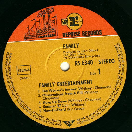 Family (6) : Family Entertainment (LP, Album)