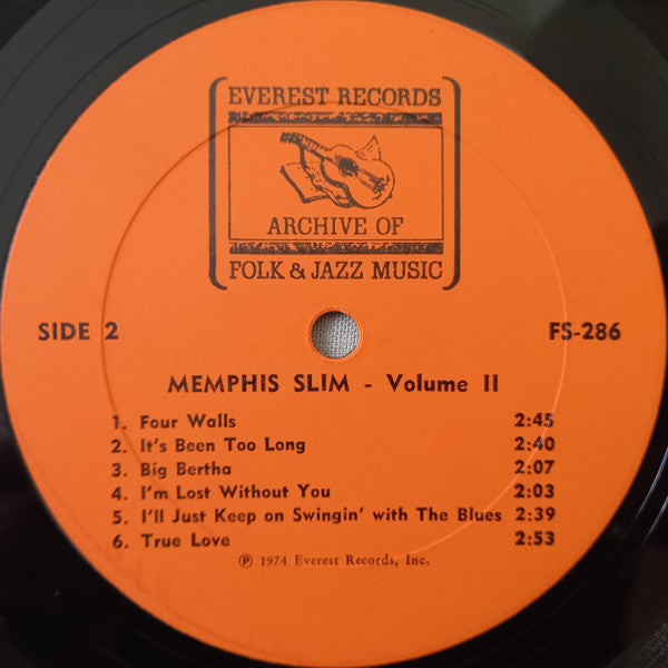Memphis Slim : Volume II (LP, Quad, RE)