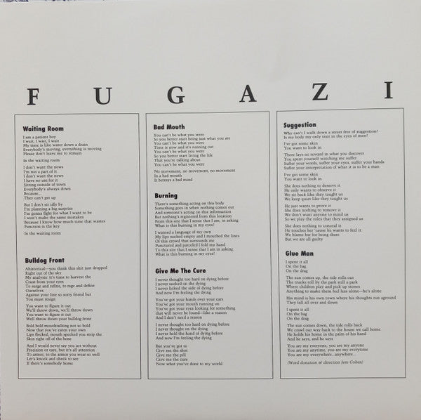 Fugazi : Fugazi (12", EP, RE, RP, Red)