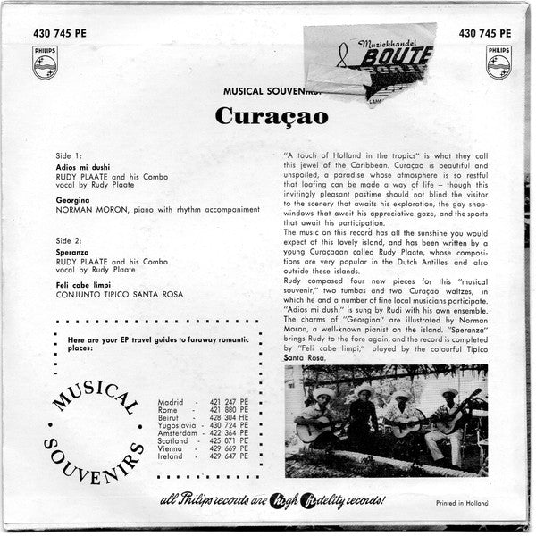 Various : Musical Souvenirs: Curaçao (7")