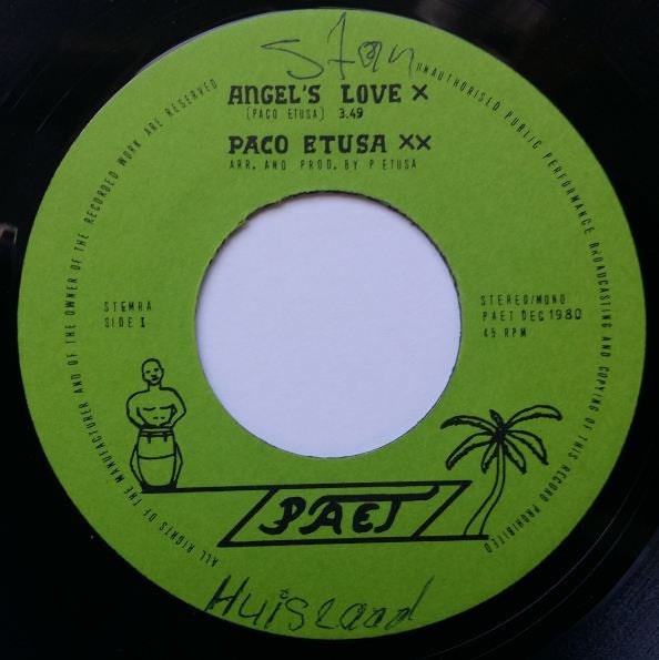 Paco Etusa : Angel's Love (7", gre)