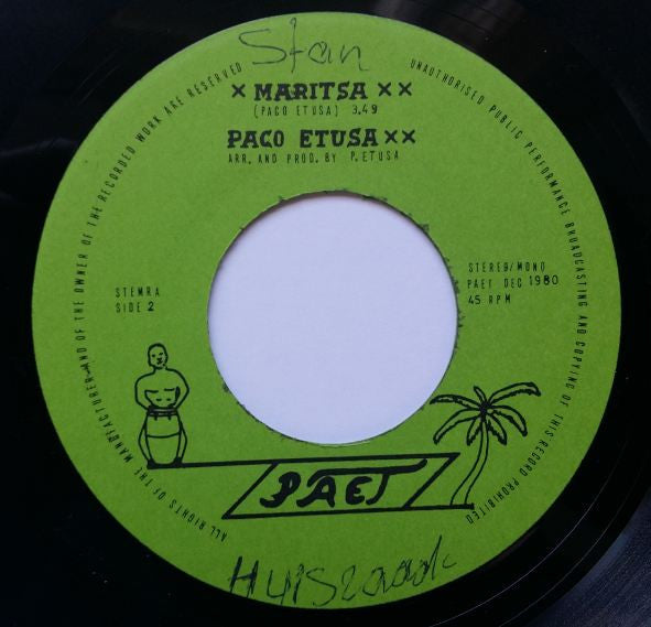 Paco Etusa : Angel's Love (7", gre)