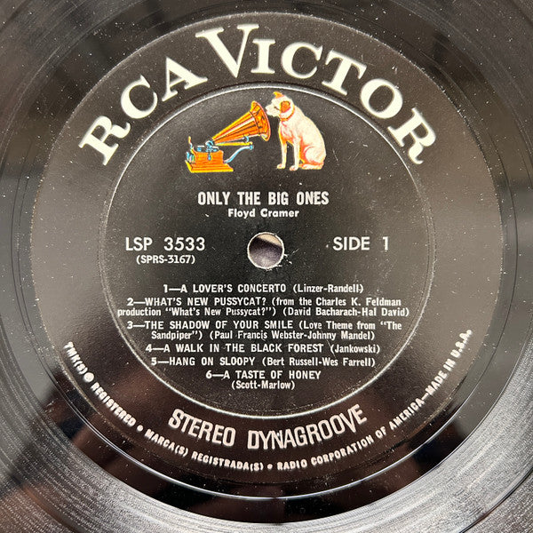 Floyd Cramer : Only The Big Ones (LP, Album, Hol)