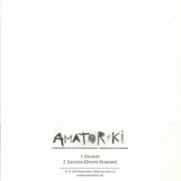 Amatorski : Soldier (7", Ltd)