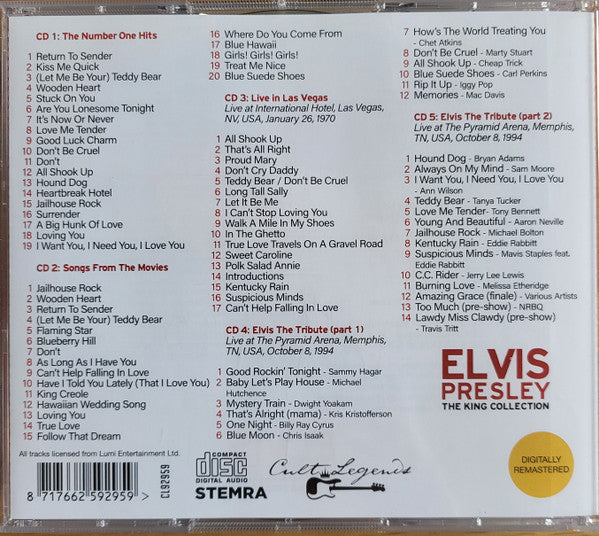 Elvis Presley : The King Collection (5xCD, RM, Unofficial)