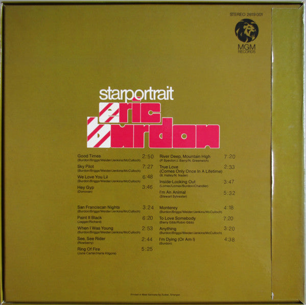 Eric Burdon : Starportrait (2xLP + Box, Comp)