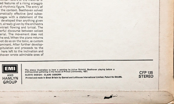 Ludwig van Beethoven / Gabriel Tacchino / André Cluytens / Berliner Philharmoniker : Beethoven Piano Concerto No. 3 (LP)