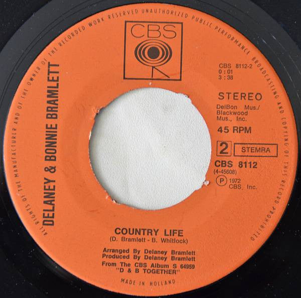 Delaney & Bonnie Bramlett* : Wade In The River Jordan (7", Single)