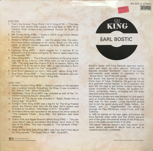 Earl Bostic : 14 Hits (LP, Comp)