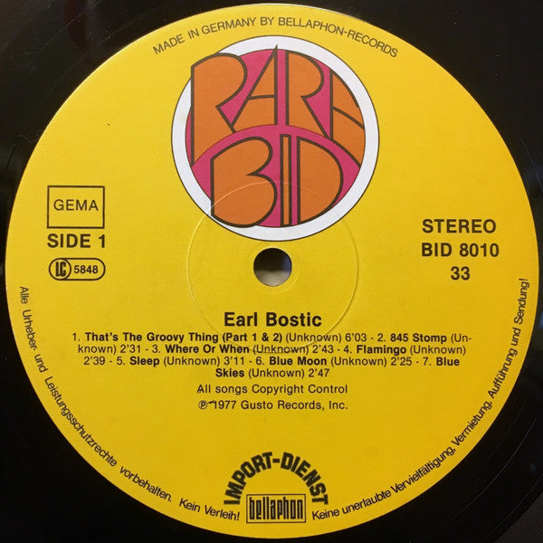 Earl Bostic : 14 Hits (LP, Comp)