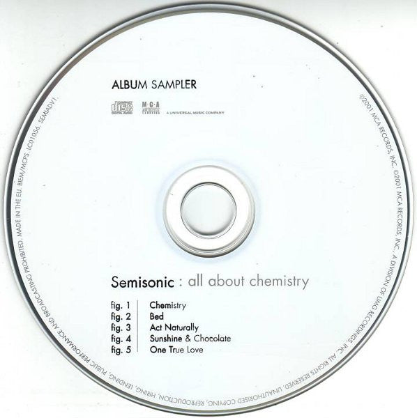Semisonic : All About Chemistry (CD, Promo, Smplr)