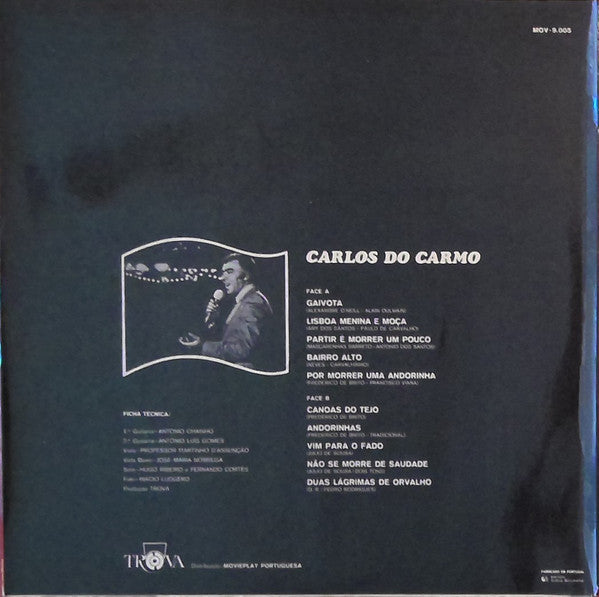 Carlos do Carmo : Dez Fados Vividos (LP, Album)