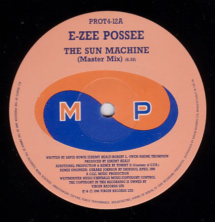 E-Zee Possee : The Sun Machine (12", Single)