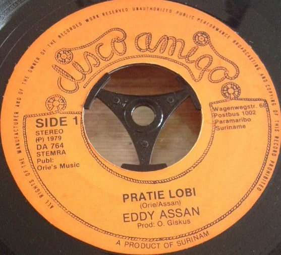 Eddy Assan : Pratie Lobi (7")