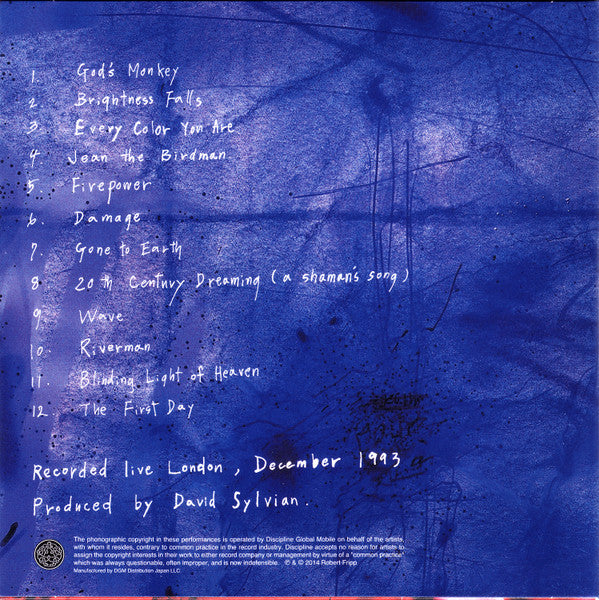 Sylvian / Fripp* : Damage (CD, Album, RE, Pap)