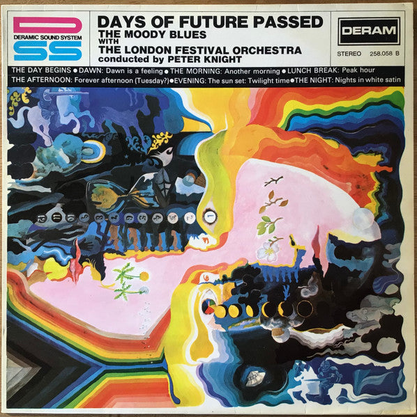 The Moody Blues With The London Festival Orchestra Conducted By Peter Knight (5) : Days Of Future Passed (LP, Album, RP)