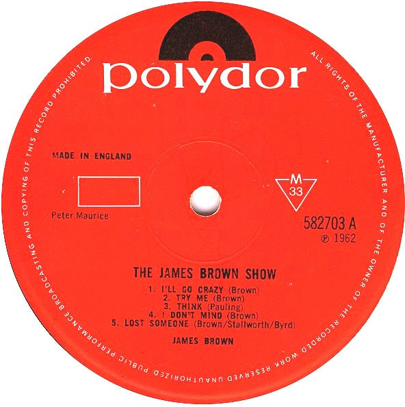 James Brown : The James Brown Show (LP, Mono, RE)